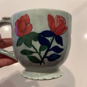 Anthropologie Francesca Kaye Floral Mug